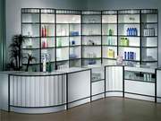 Витрины, стеллажи, прилавки из ДСП